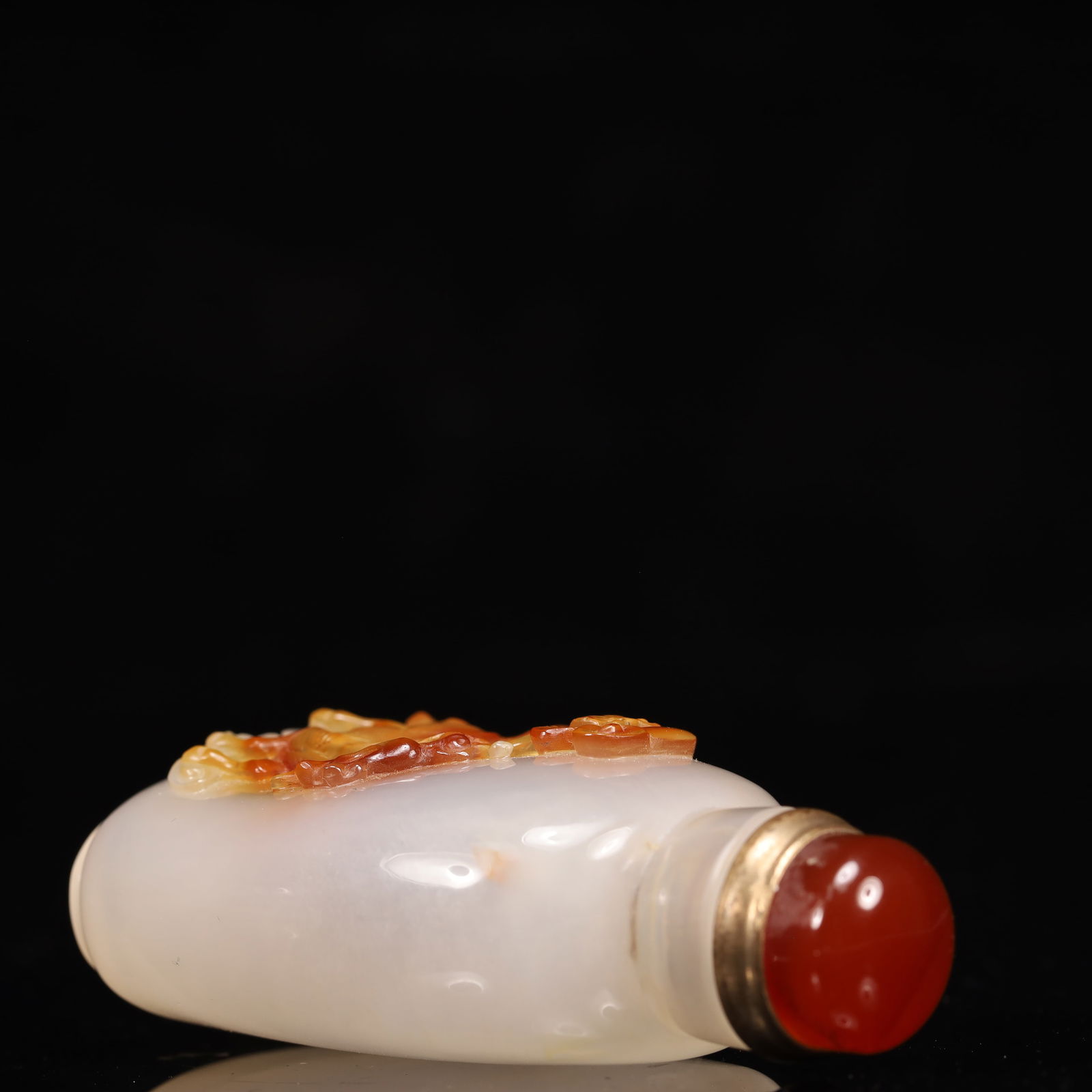 An Exquisite Agate Auspicious Beast Pattern Snuff Bottle - 7