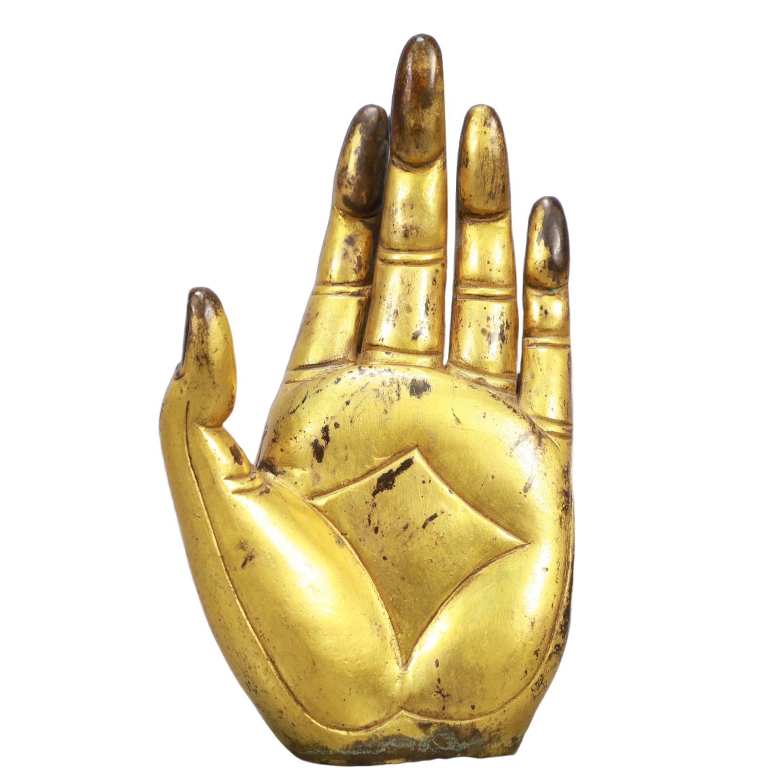 A Rare Gilt Bronze Buddha's hand Ornament (1 of 5)
