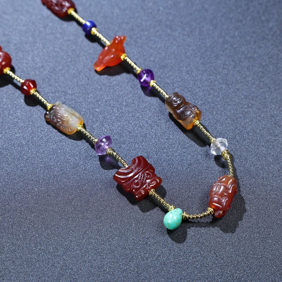 An Exquisite Agate Necklace - 6