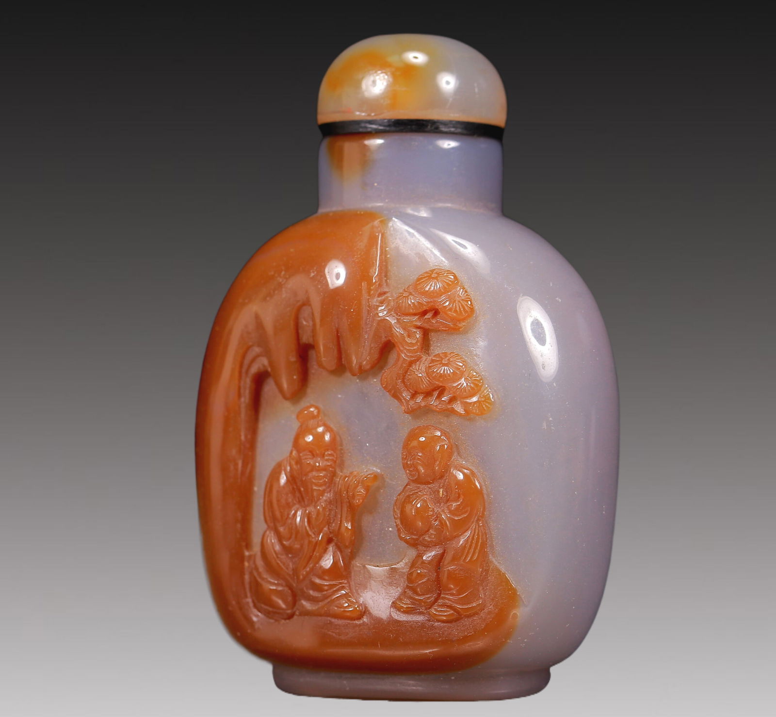 An Agate 'Figure' Snuff Bottle - 2