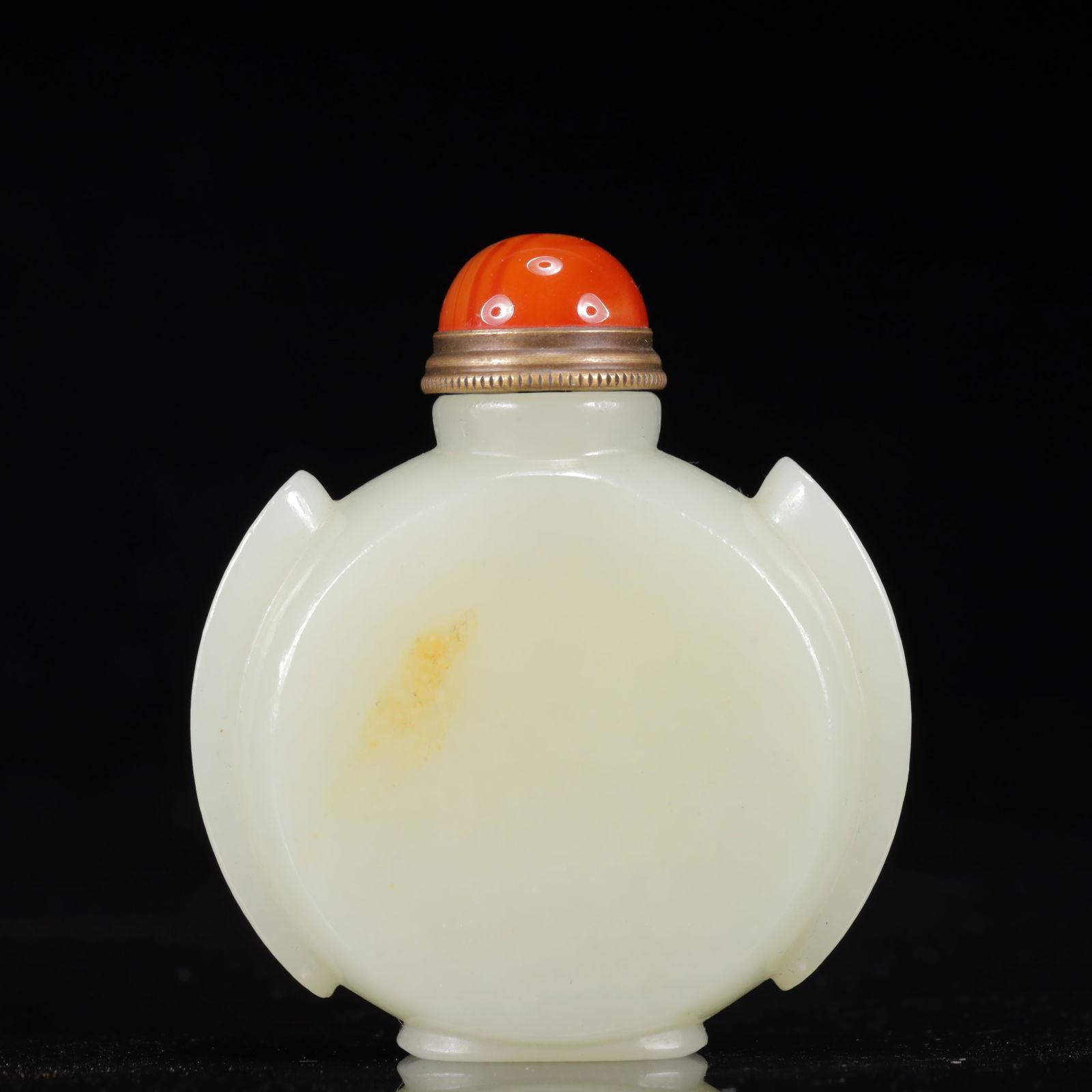 An Exquisite White Jade Snuff Bottle (1 of 8)