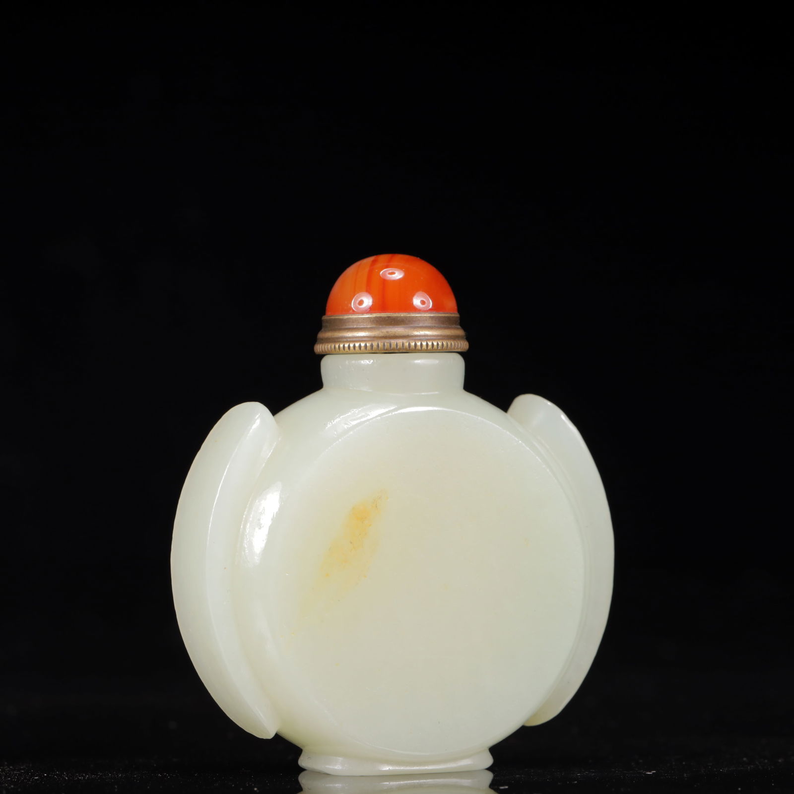 An Exquisite White Jade Snuff Bottle - 3