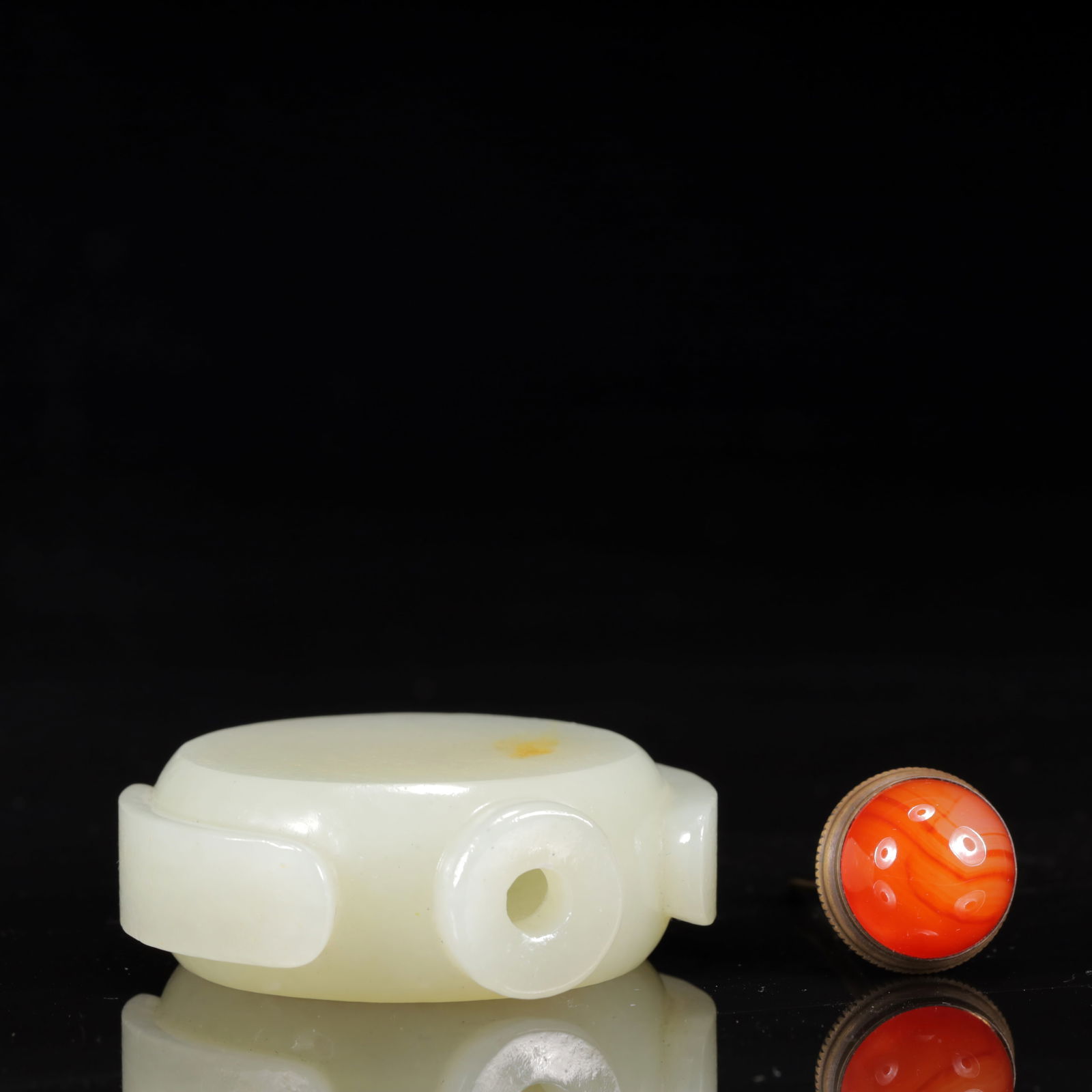 An Exquisite White Jade Snuff Bottle - 7