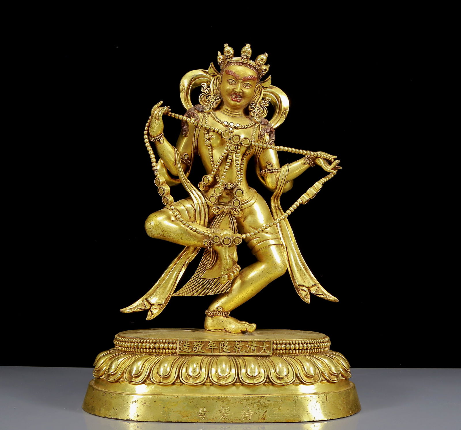 A Solemn Gilt Bronze Buddha Statue (1 of 10)