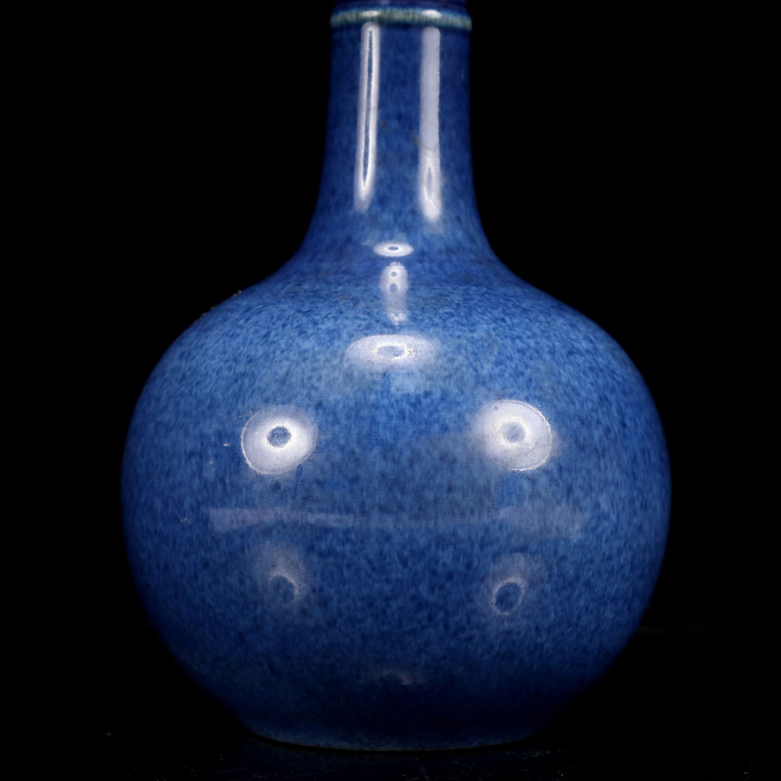 A Huge Blue Glazed Bottle - 10