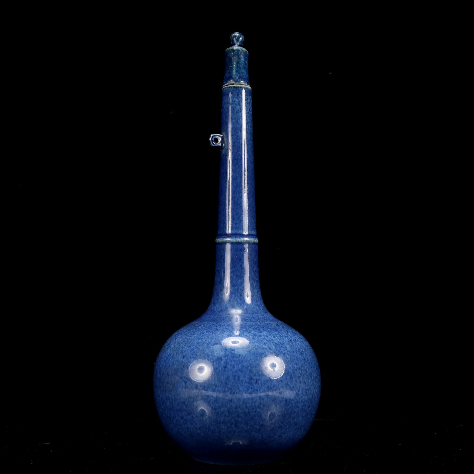 A Huge Blue Glazed Bottle - 11