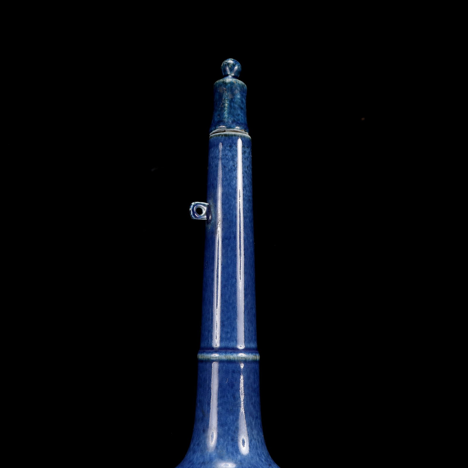 A Huge Blue Glazed Bottle - 12