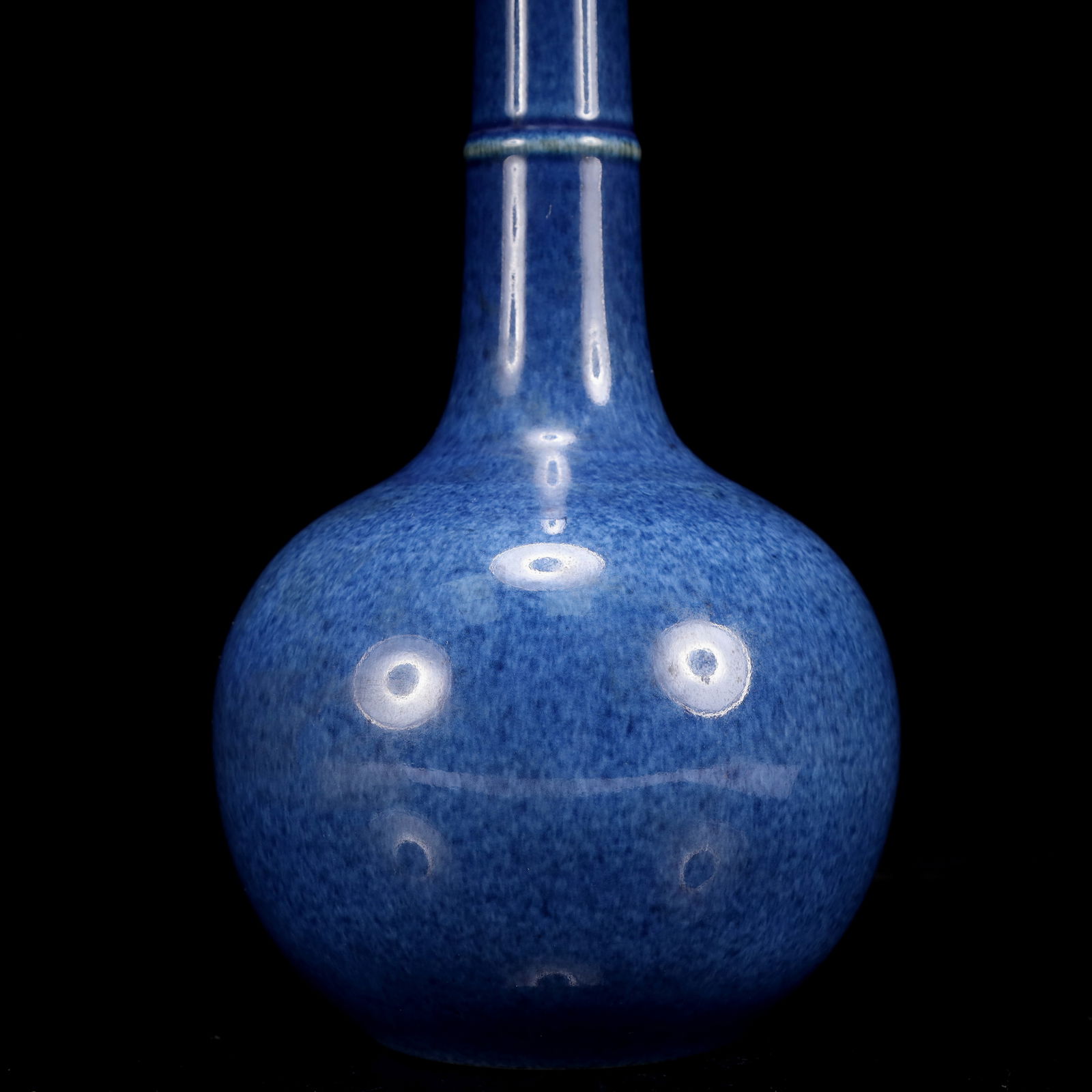 A Huge Blue Glazed Bottle - 13