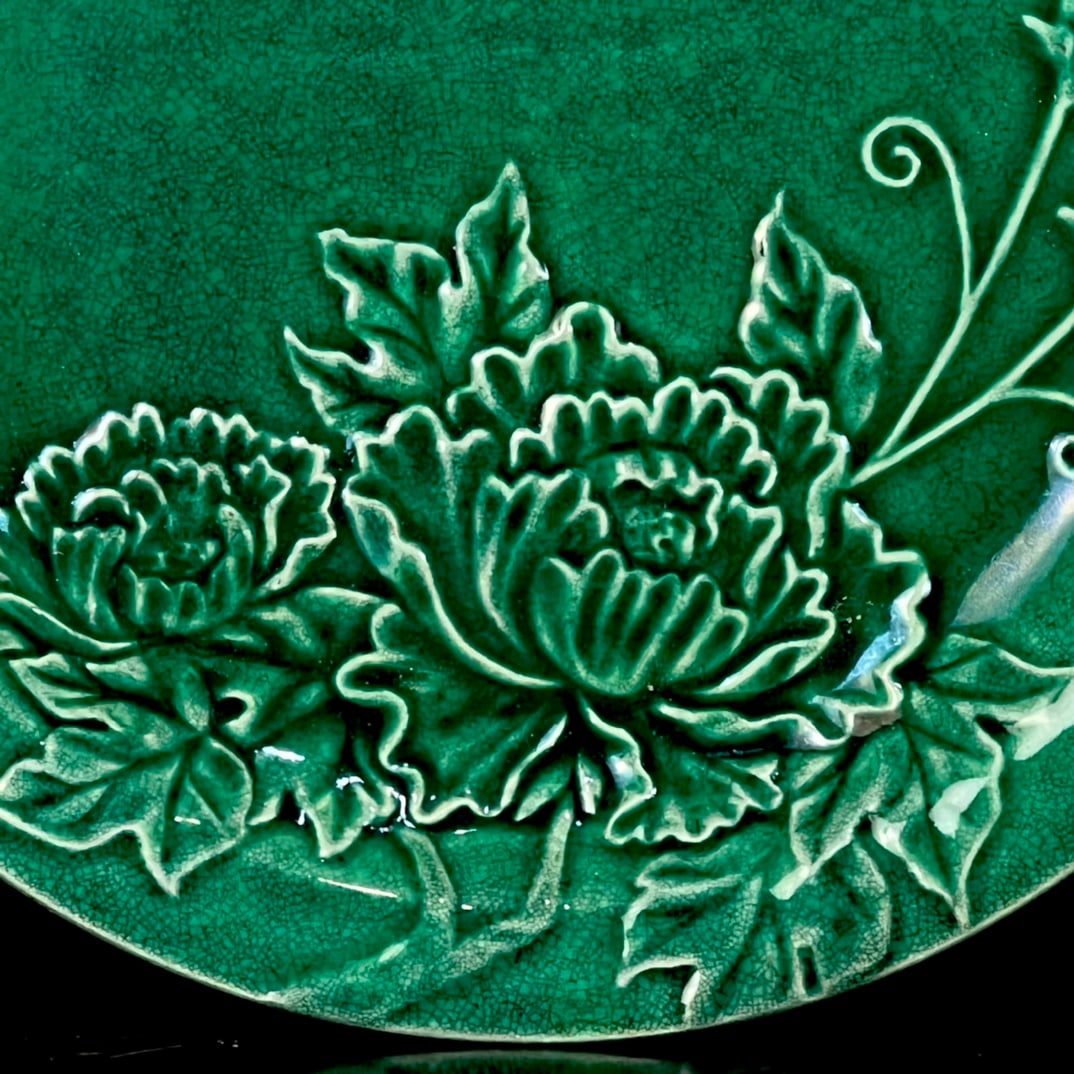 An Exquisite Green Glazed Flower Pattern Plate - 5