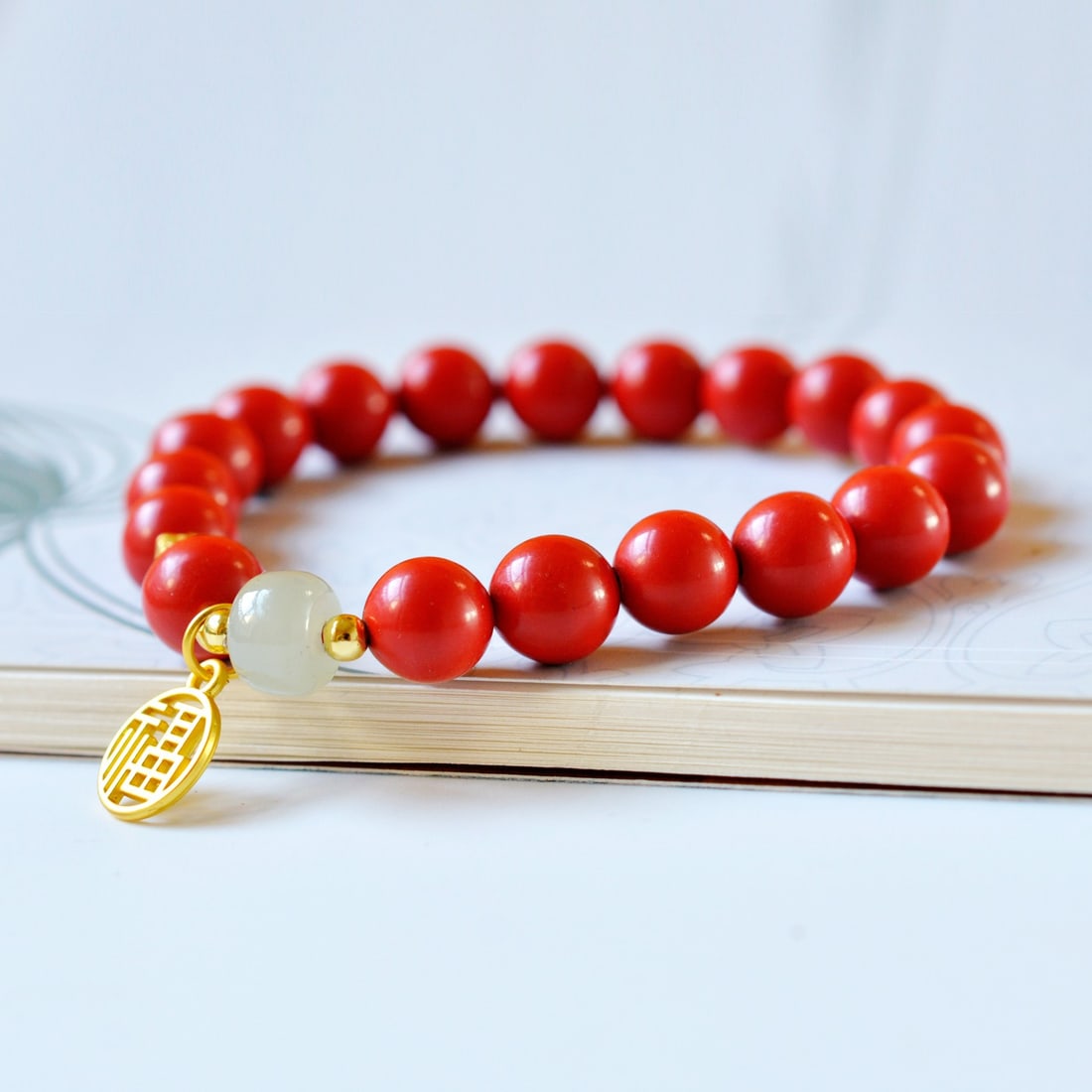 An Exquisite Cinnabar Bracelets - 2