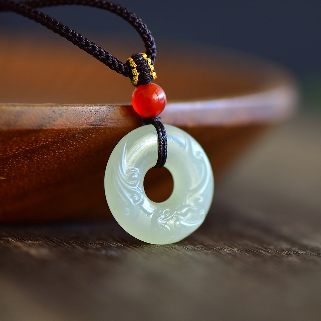 An Exquisite Greenish Jade Pendant: An Exquisite Greenish Jade Pendant,Size:22mmx22mmx6mm 寓意: 天地守护 吉祥如意 辟邪护佑 