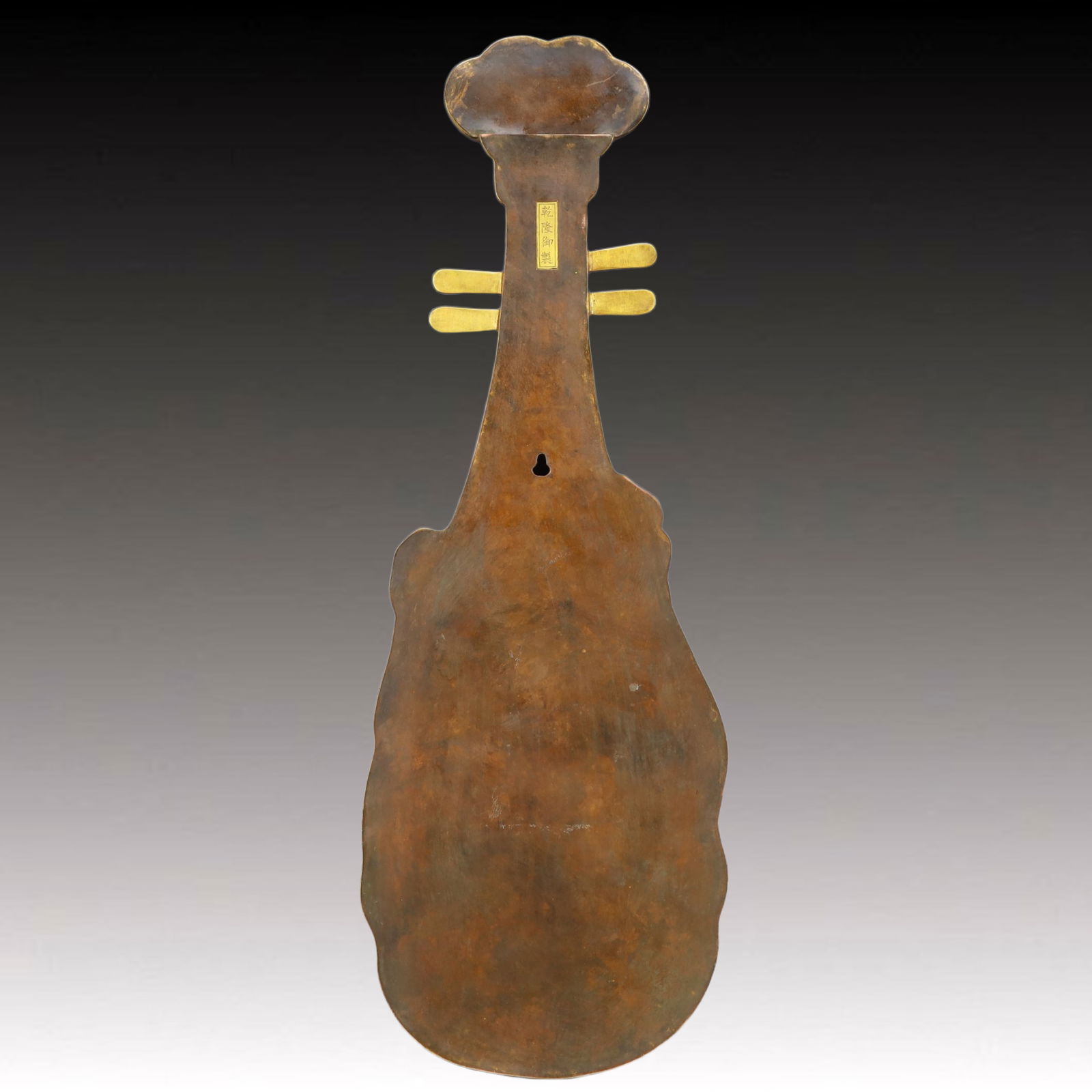 A Huge Cloisonne Flower Pattern Qin Ornament - 4