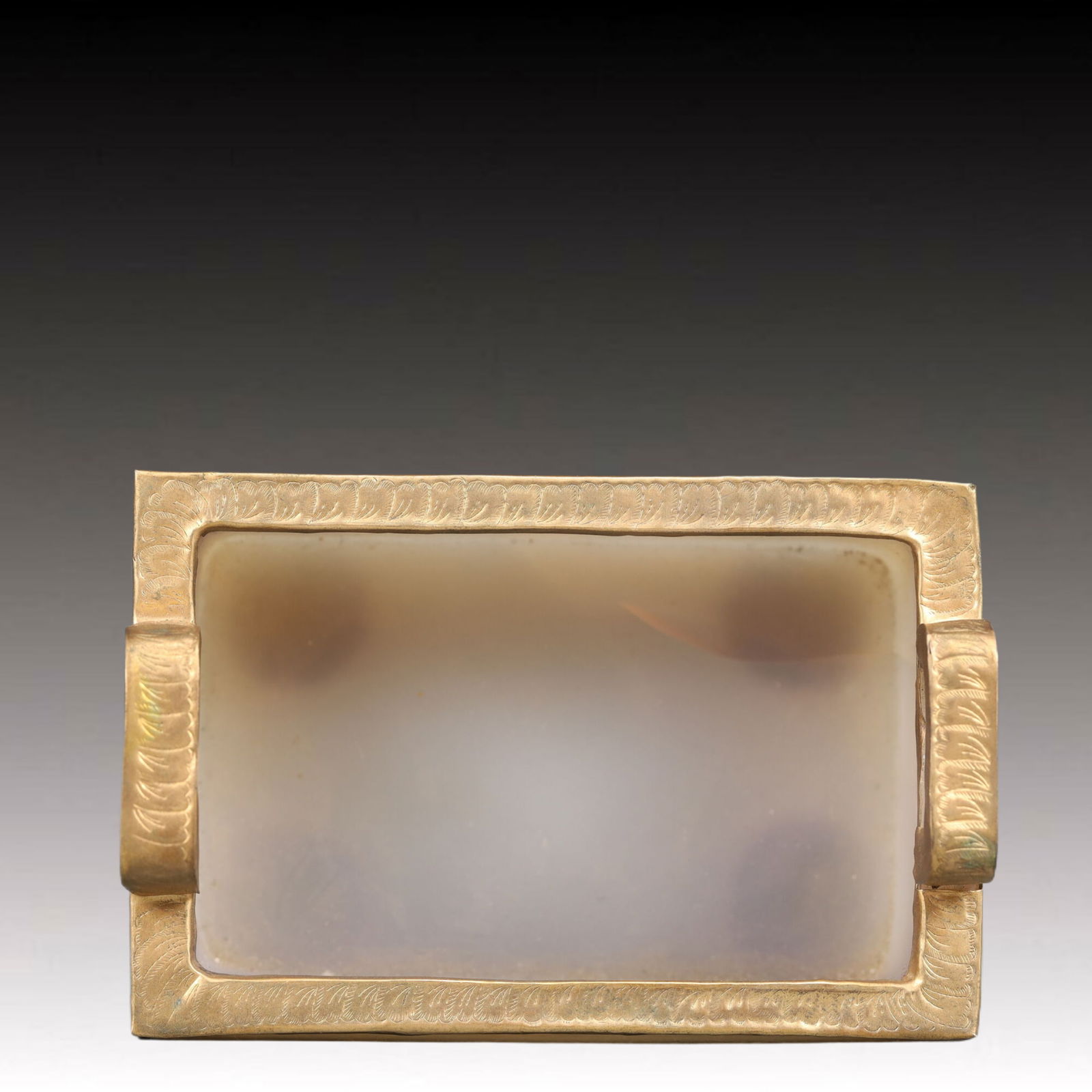 An Exquisite Agate Beast-Face Pattern Double-Ears Censer - 5