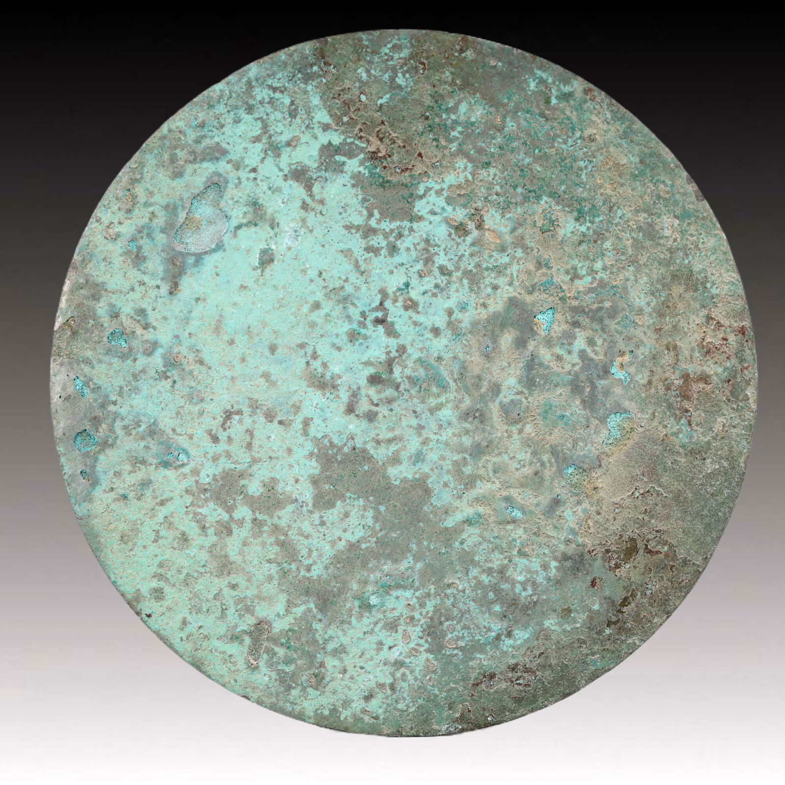 An Archaic Bronze Beast-Face Pattern Mirror - 4