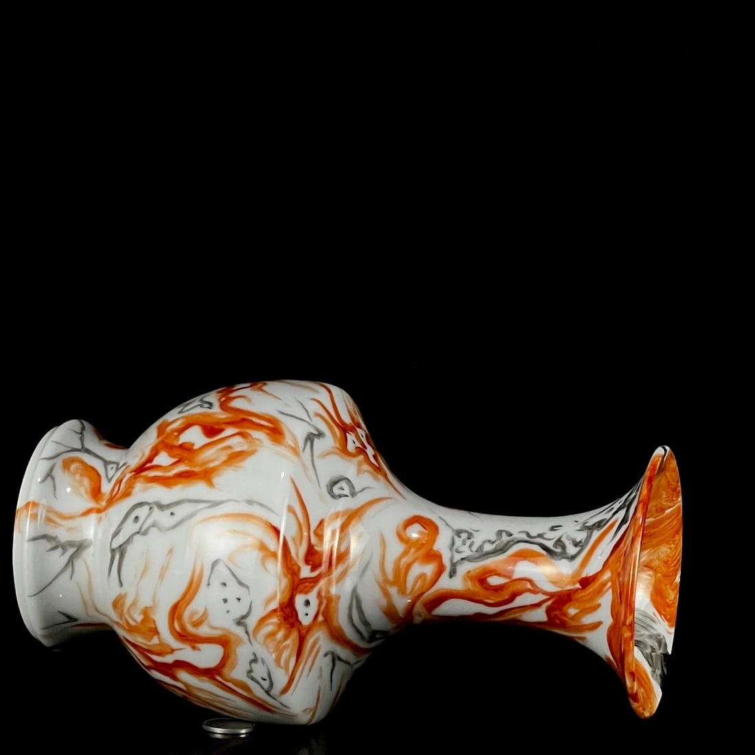 An Exquisite Marble Glazed Vase - 8