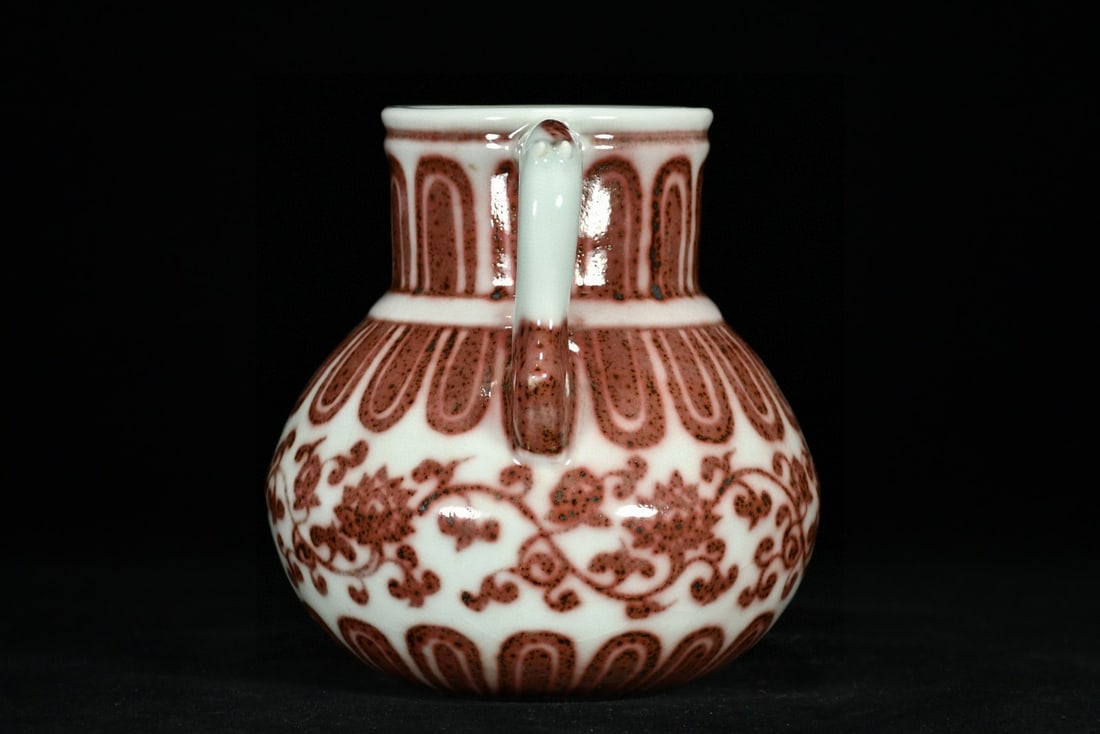 An Exquisite Underglaze-Red Lotus PatternPot - 4