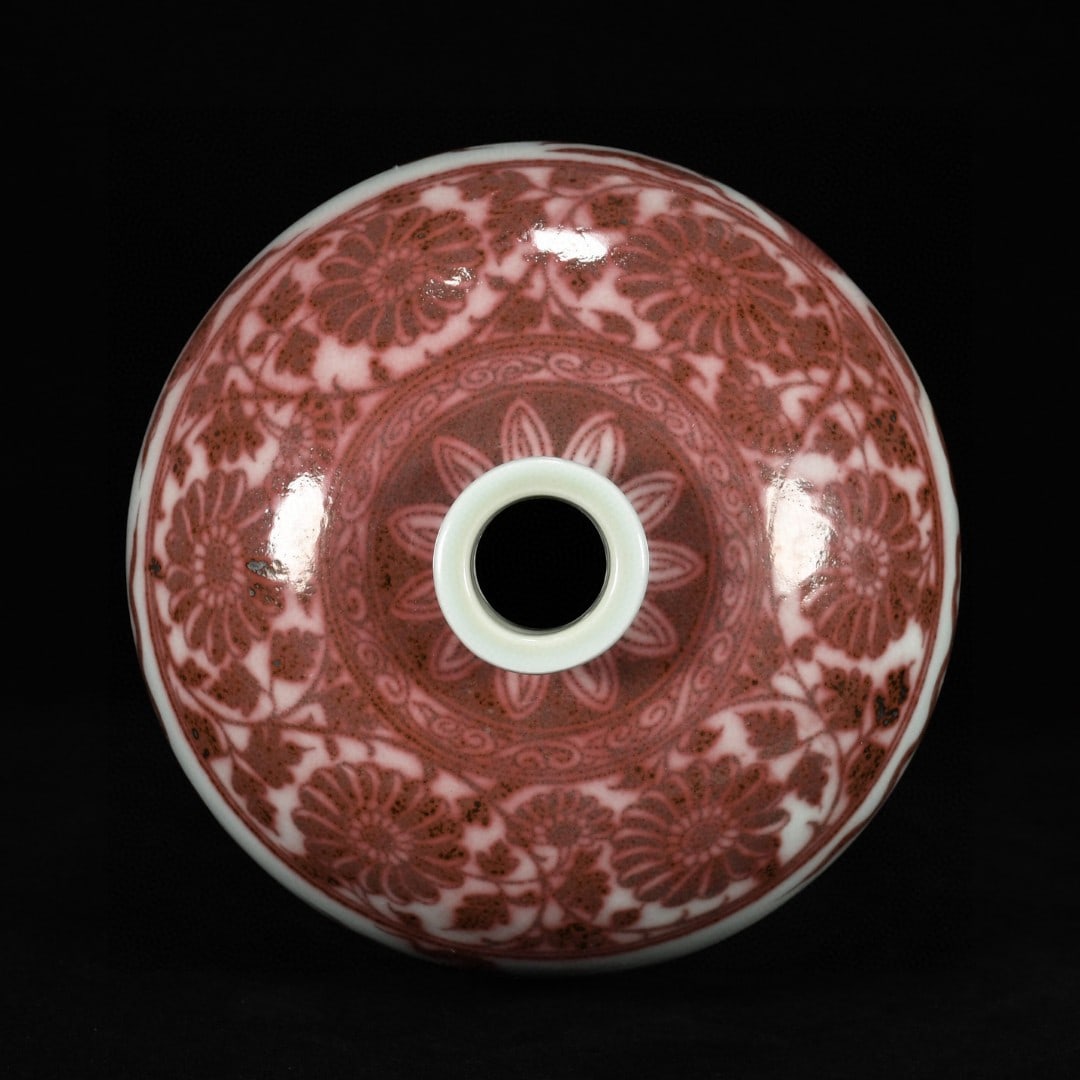 A Huge Underglaze-Red Auspicious Cloud and Dragon Pattern Bottle - 7