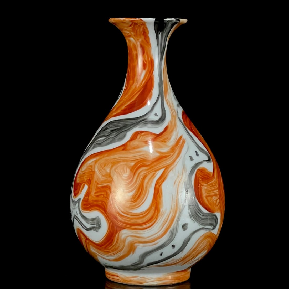An Exquisite Marble Glazed Vase - 3