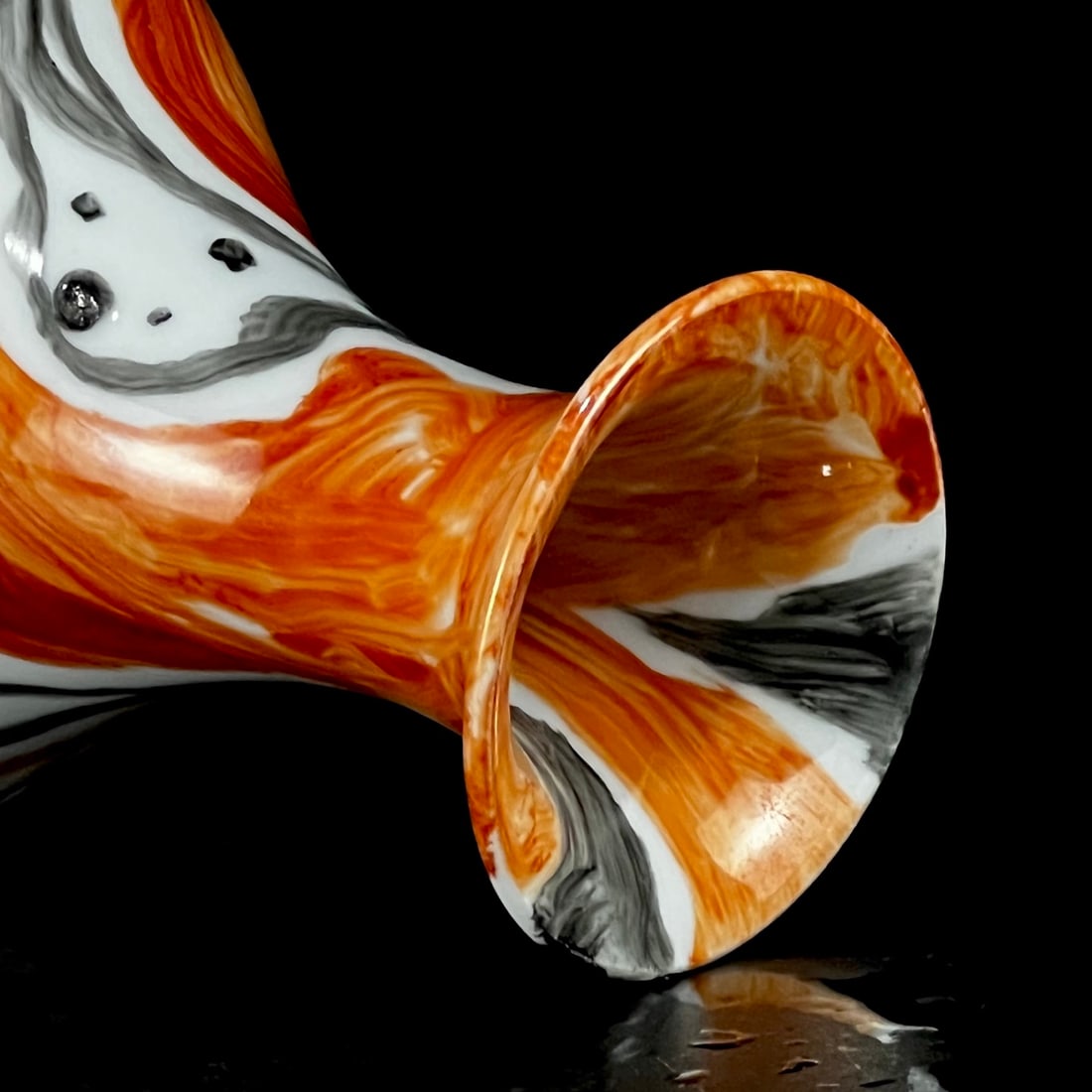 An Exquisite Marble Glazed Vase - 6