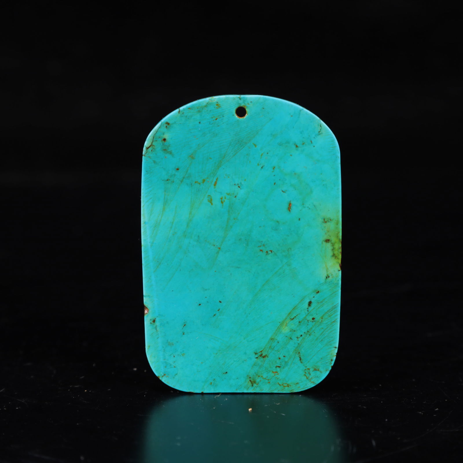 An Exquisite Turquoise Beast-Face Pattern Pendant - 4