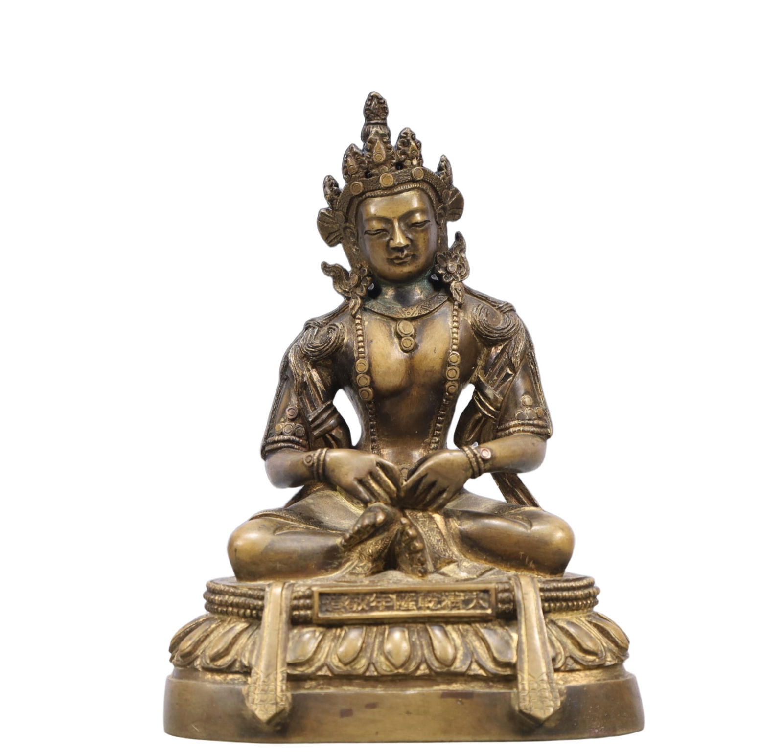 A Solemn Gilt Bronze Statue of Bodhisattva (1 of 8)