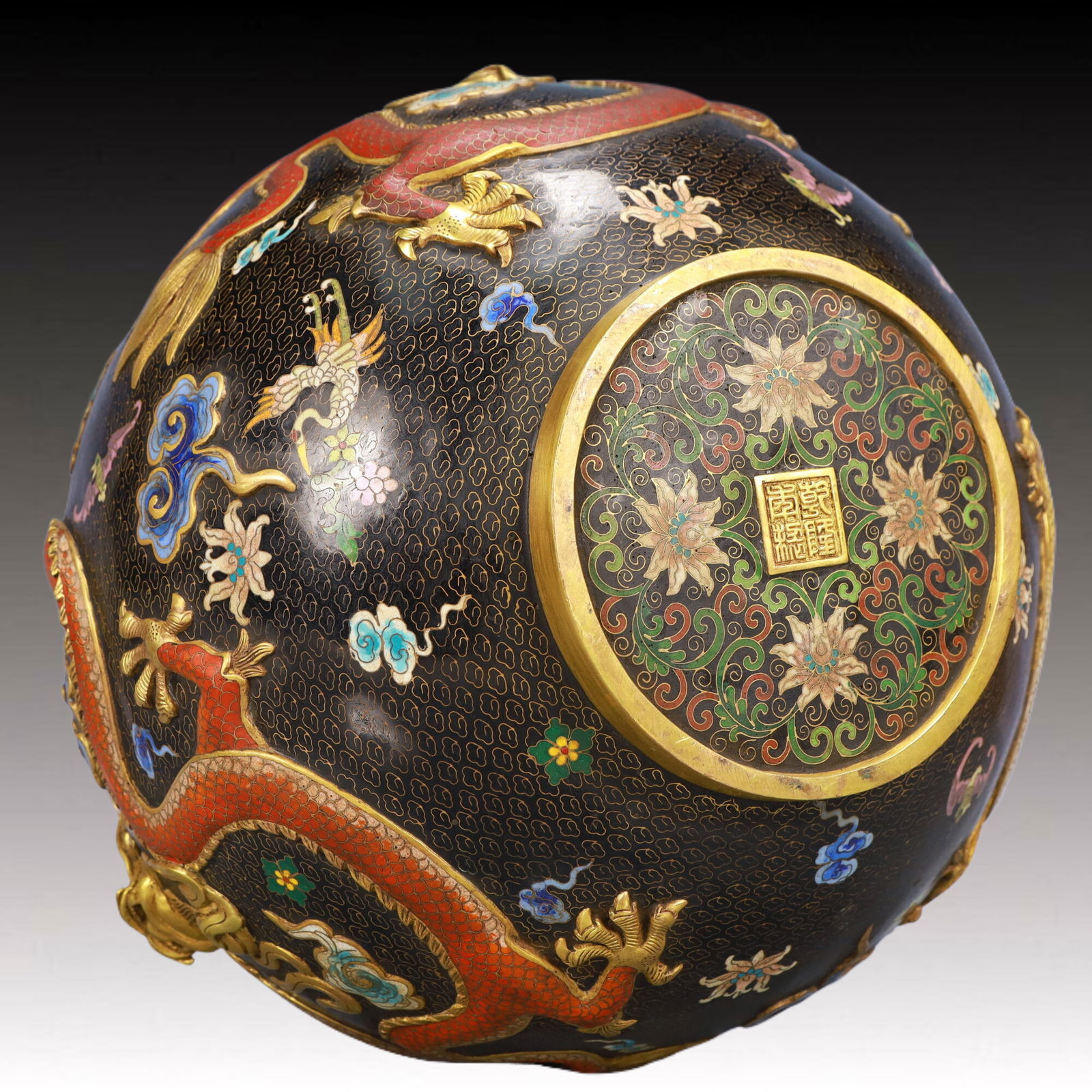 A Rare Cloisonne Dragon Pattern Vase - 7