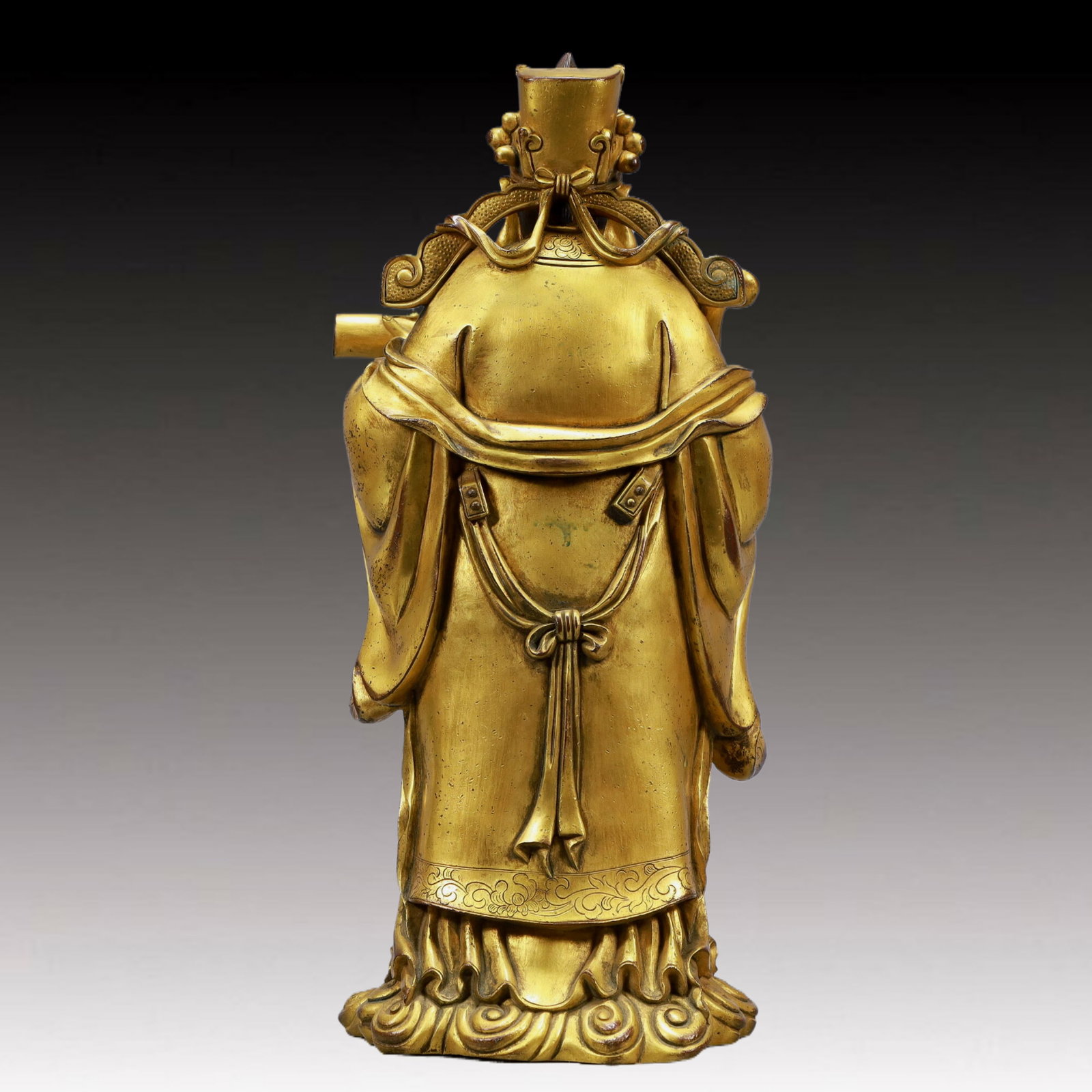 A Set of Solemn Gilt Bronze Statue of Figures - 7