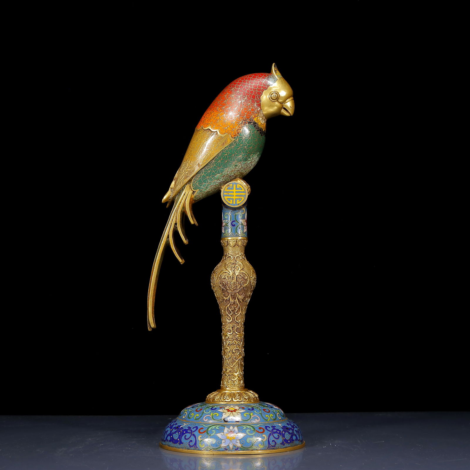 A Rare Cloisonne Parrot Ornament (1 of 13)