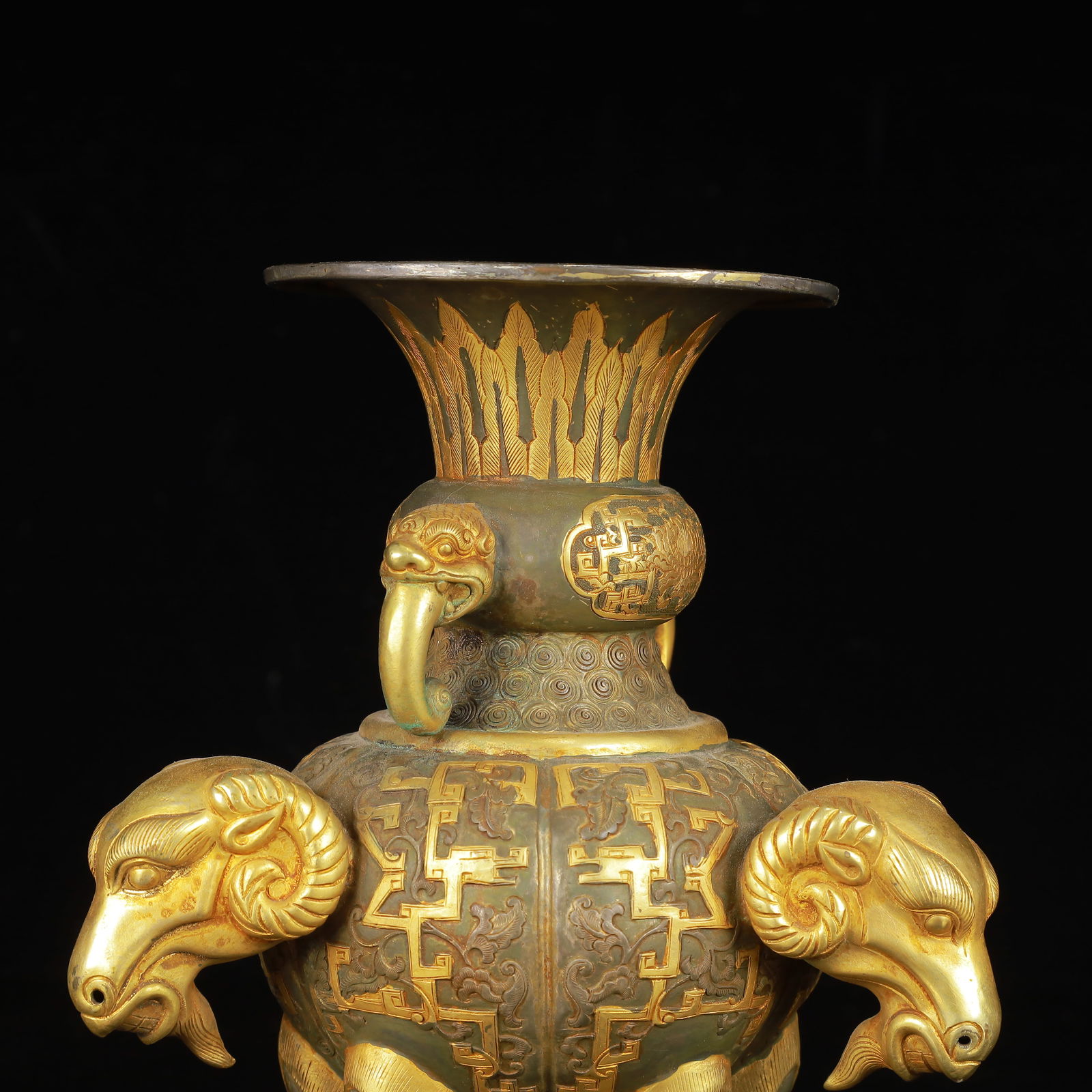 An Exquisite Gilt Silver Beast-Ears Sheep Cup - 2