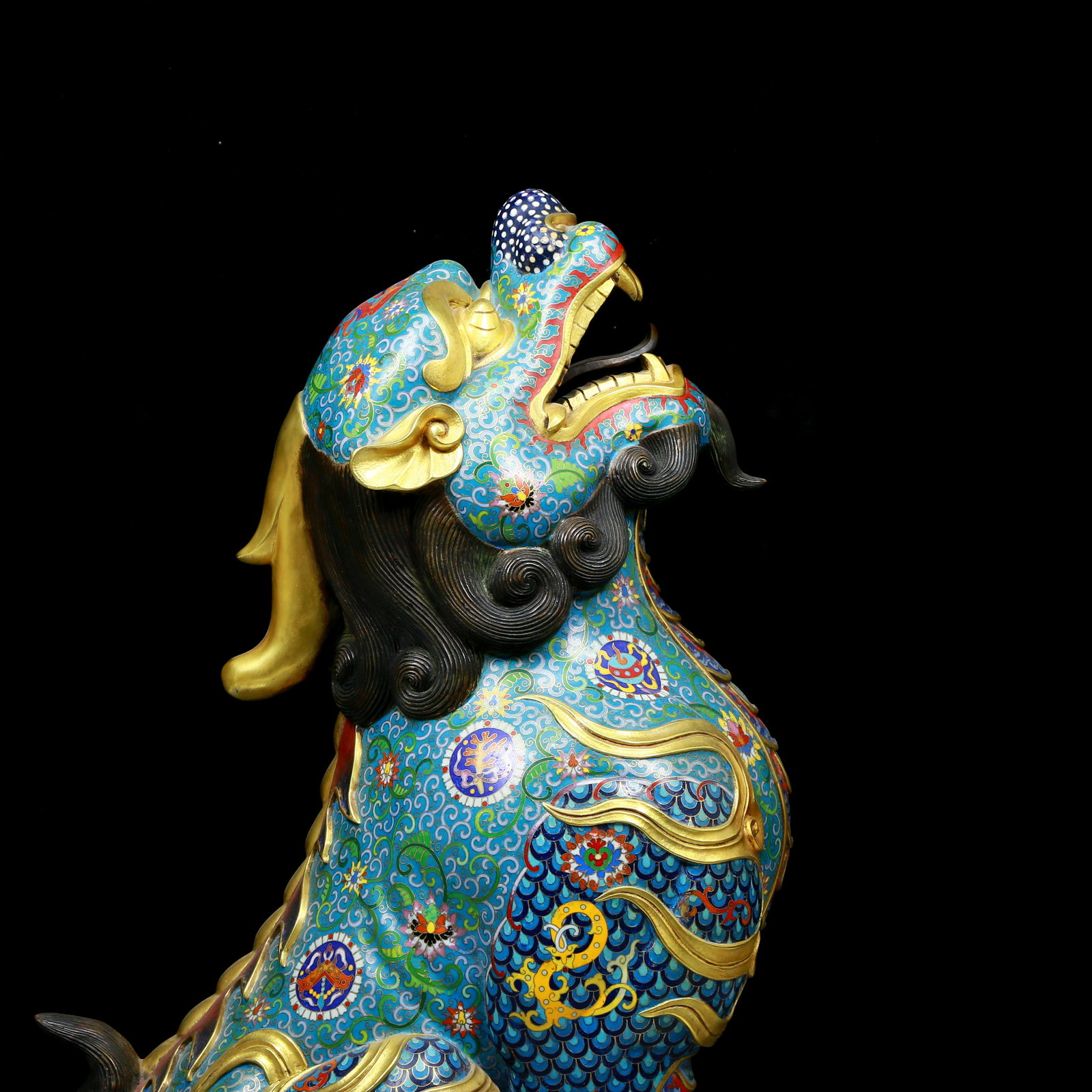 An exquisite cloisonné unicorn ornament - 2