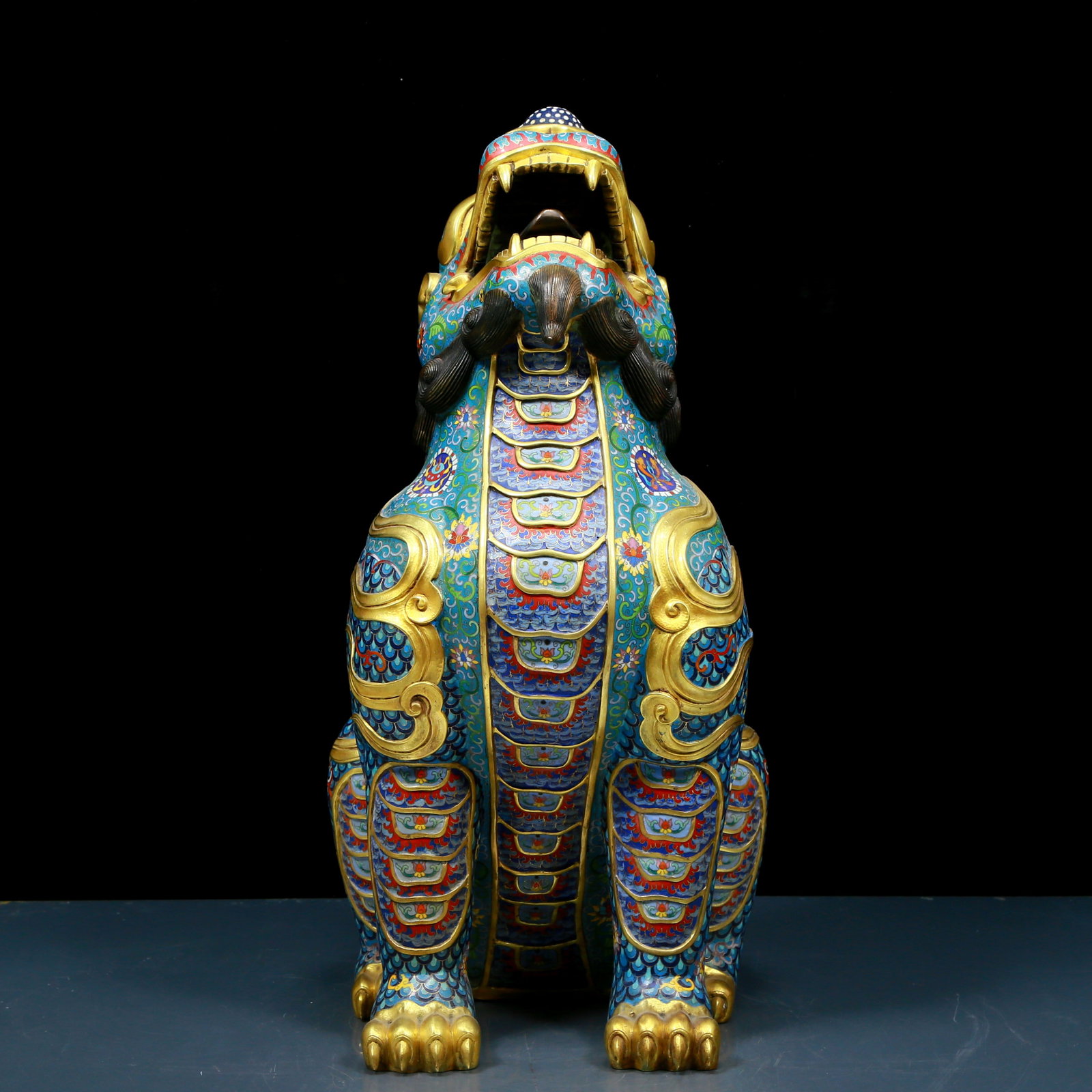 An exquisite cloisonné unicorn ornament - 5