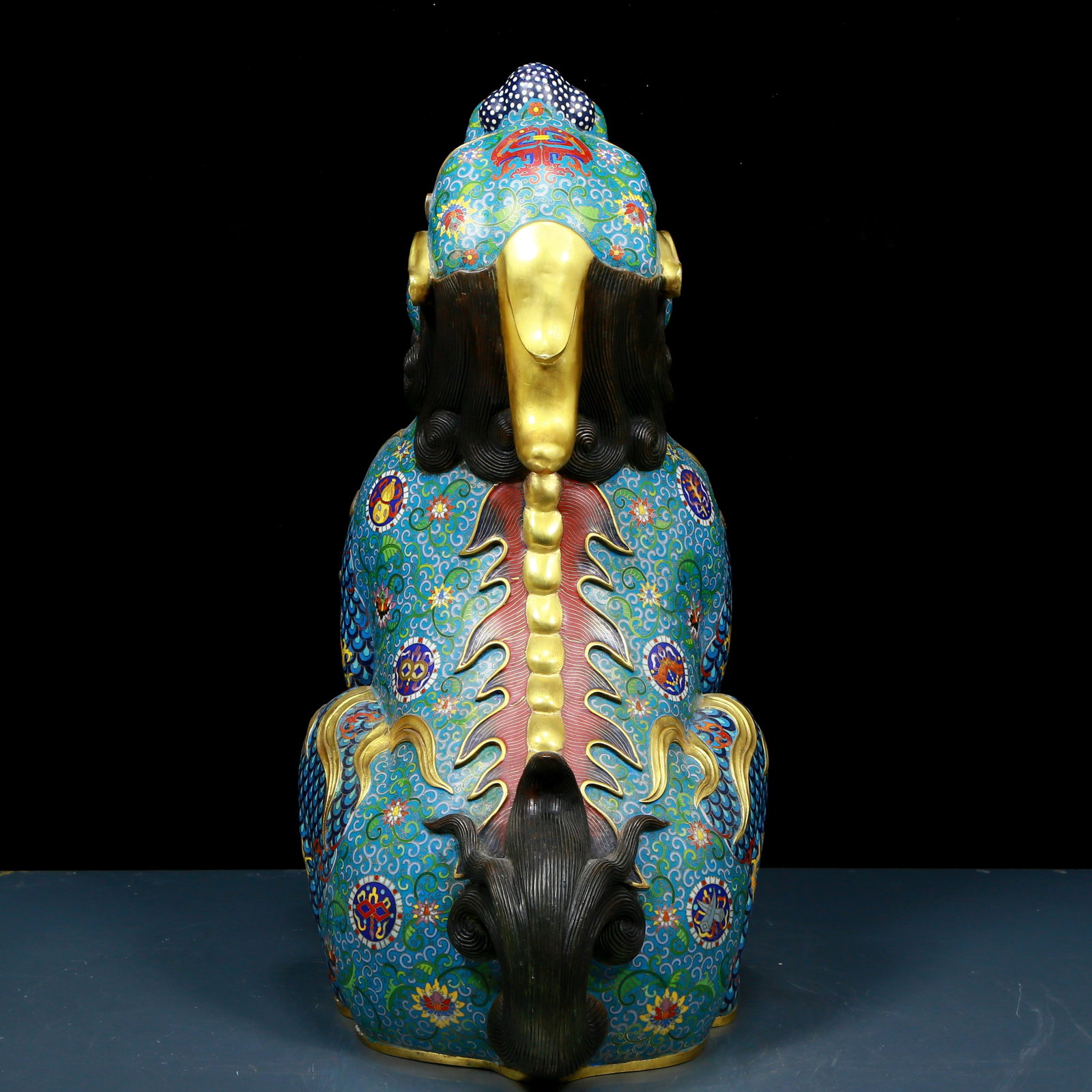 An exquisite cloisonné unicorn ornament - 7