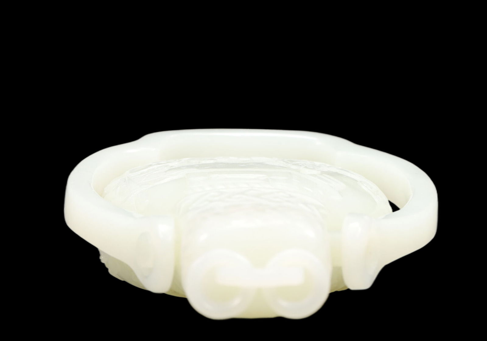 An Exquisite White Jade Figure Pattern Ewer - 6