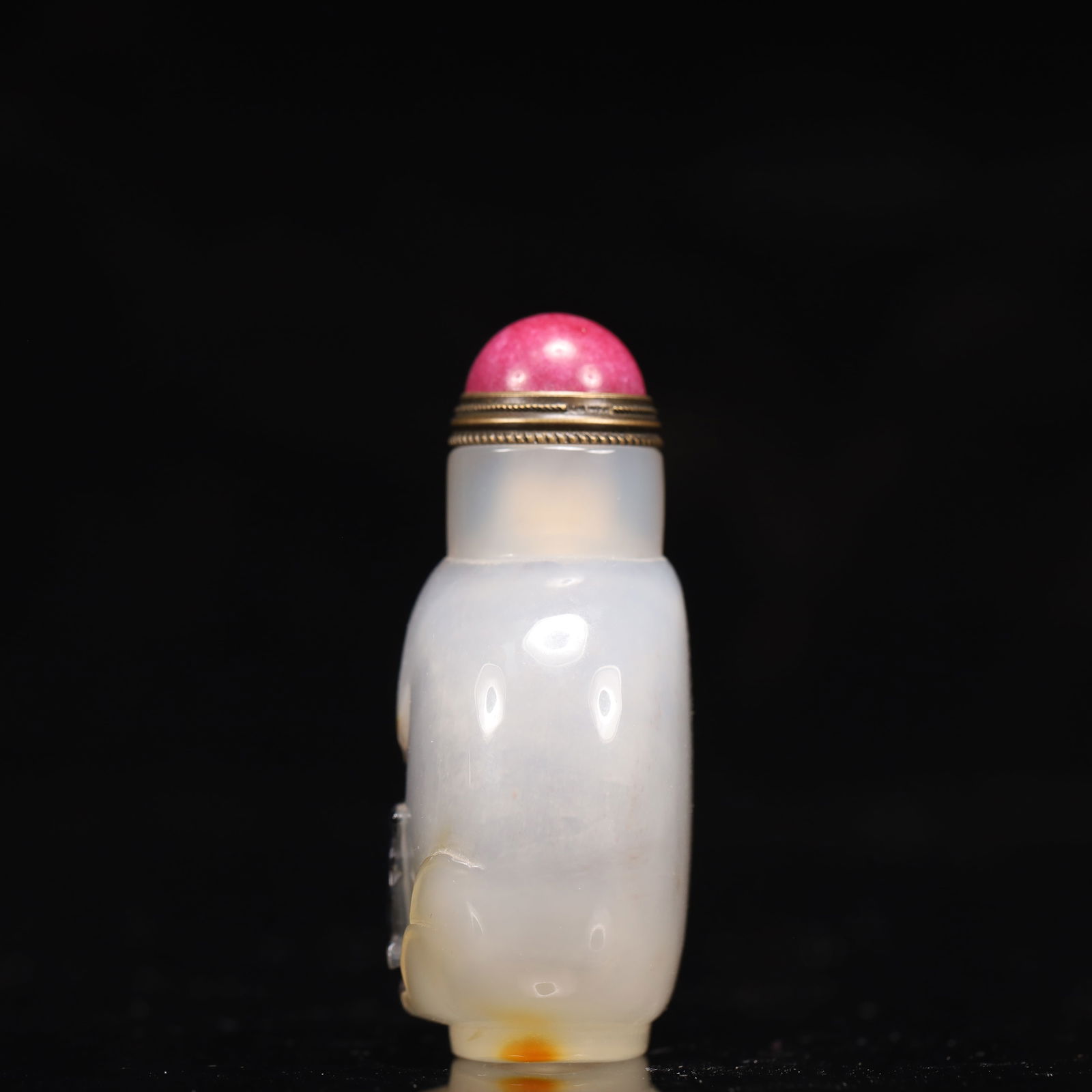 An Exquisite Agate Rooster Pattern Snuff Bottle - 6