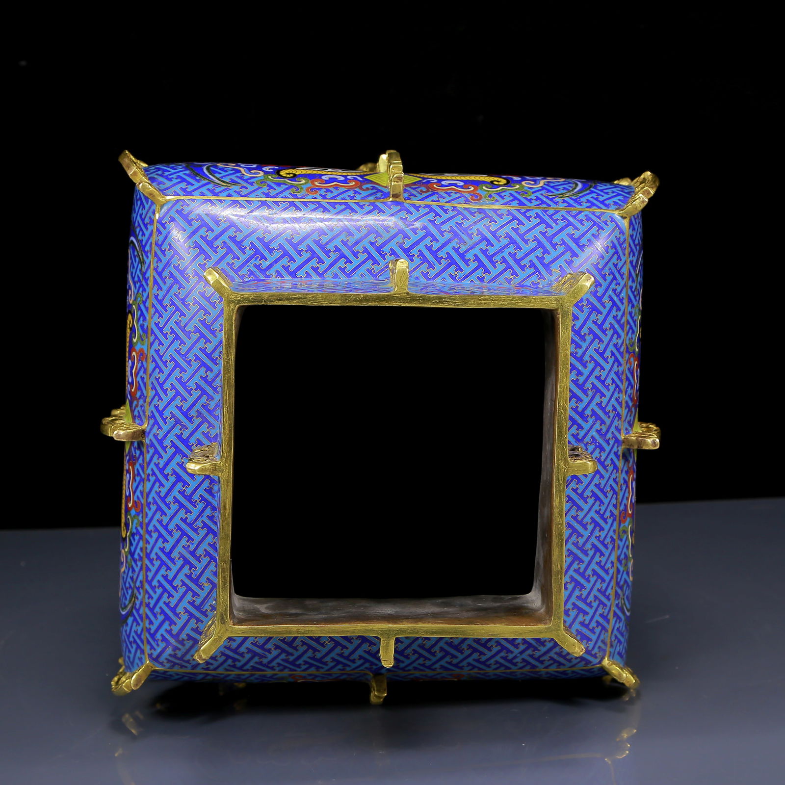 A Huge Cloisonne Beast-Face Pattern Bottle - 8