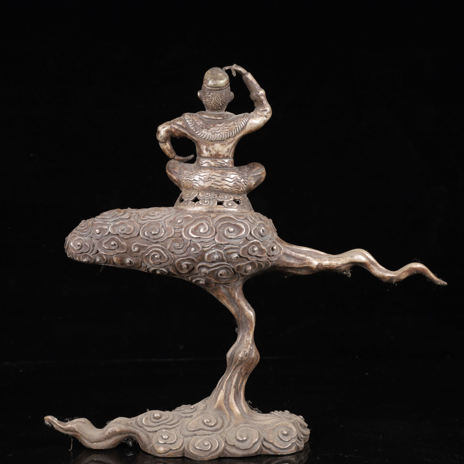 An Exquisite Silver Figure Censer - 8