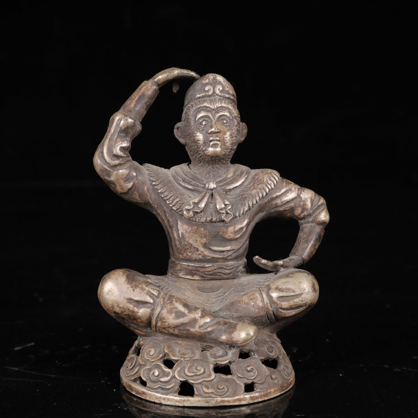 An Exquisite Silver Figure Censer - 9