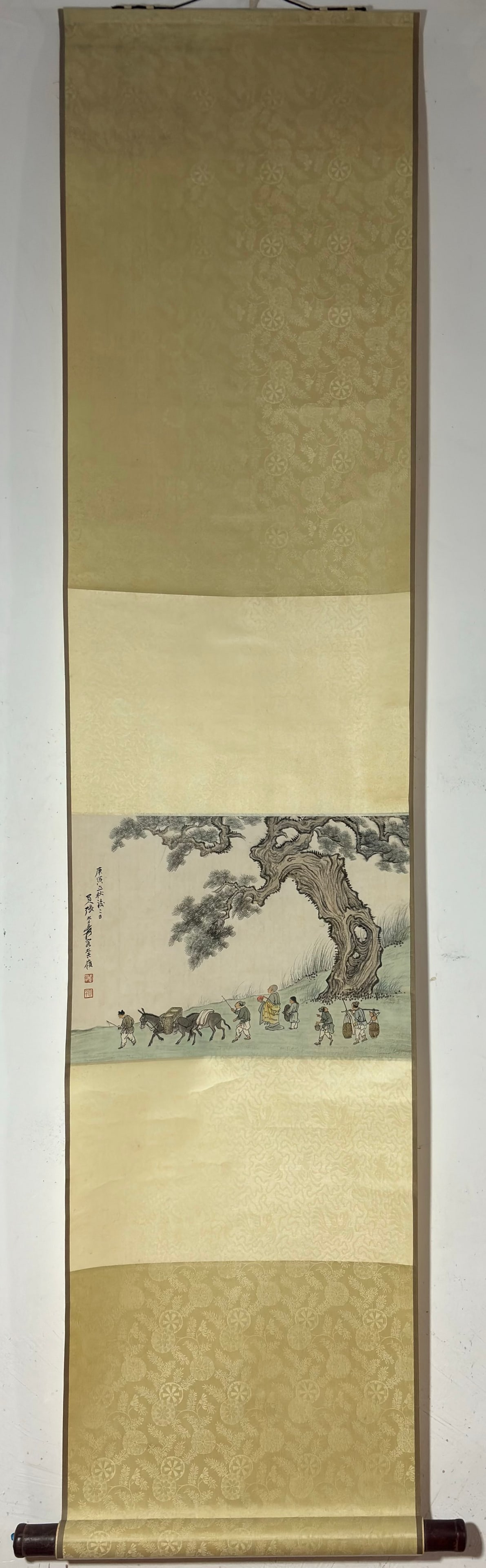 A Chinese Vertical Scroll Ink Painting of Landscape and Figure on Paper,Zhang Daqian (1 of 9)