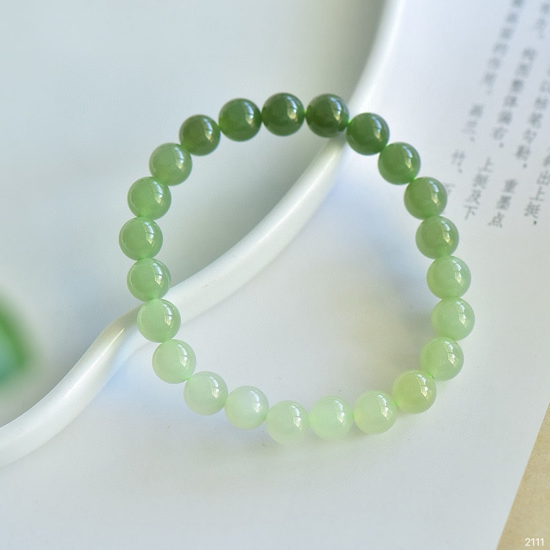 An Exquisite Greenish Jade Bracelets - 3