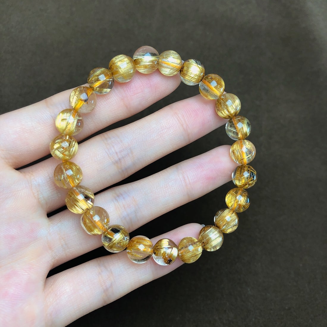 An Exquisite Crystal Bracelets: An Exquisite Crystal Bracelets,Size:8.5mm, Weight:20.7g 水晶手串