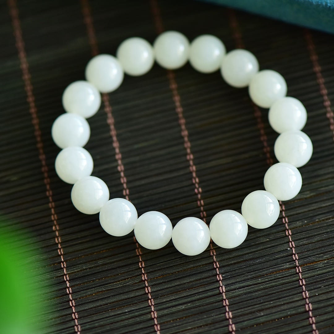 An Exquisite White Jade Bracelets - 5