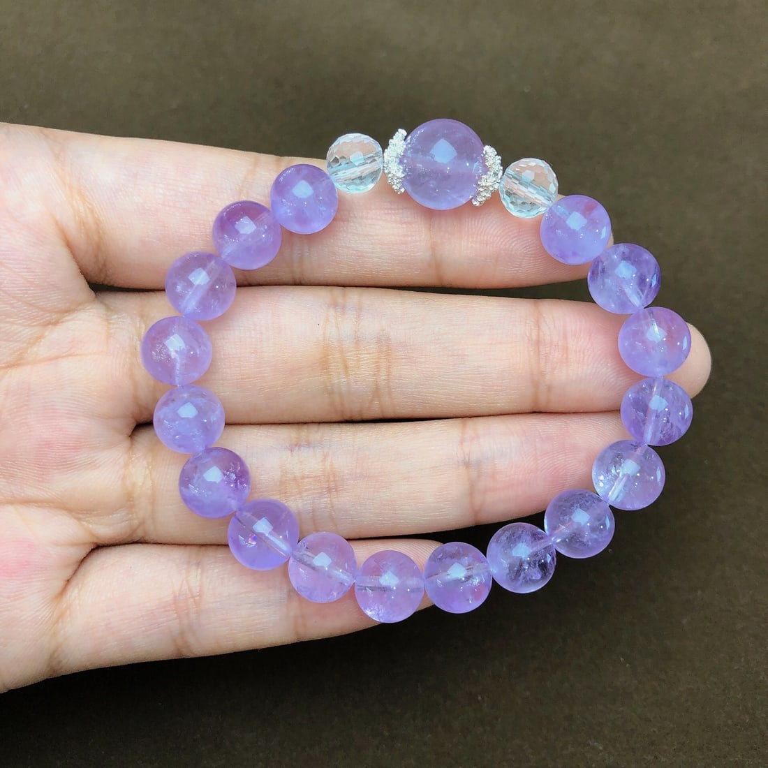 An Exquisite Crystal Bracelets: An Exquisite Crystal Bracelets,Size:8.6mm, Weight:18.8g 水晶手串