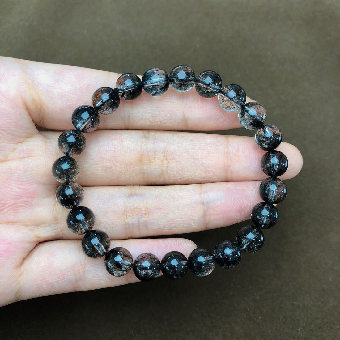 An Exquisite Crystal Bracelets: An Exquisite Crystal Bracelets,Size:8mm,Weight:17.1g 水晶手串