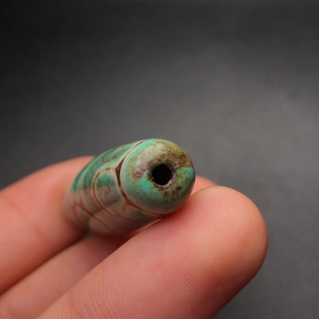 An Exquisite Dzi Bead Pendant - 9