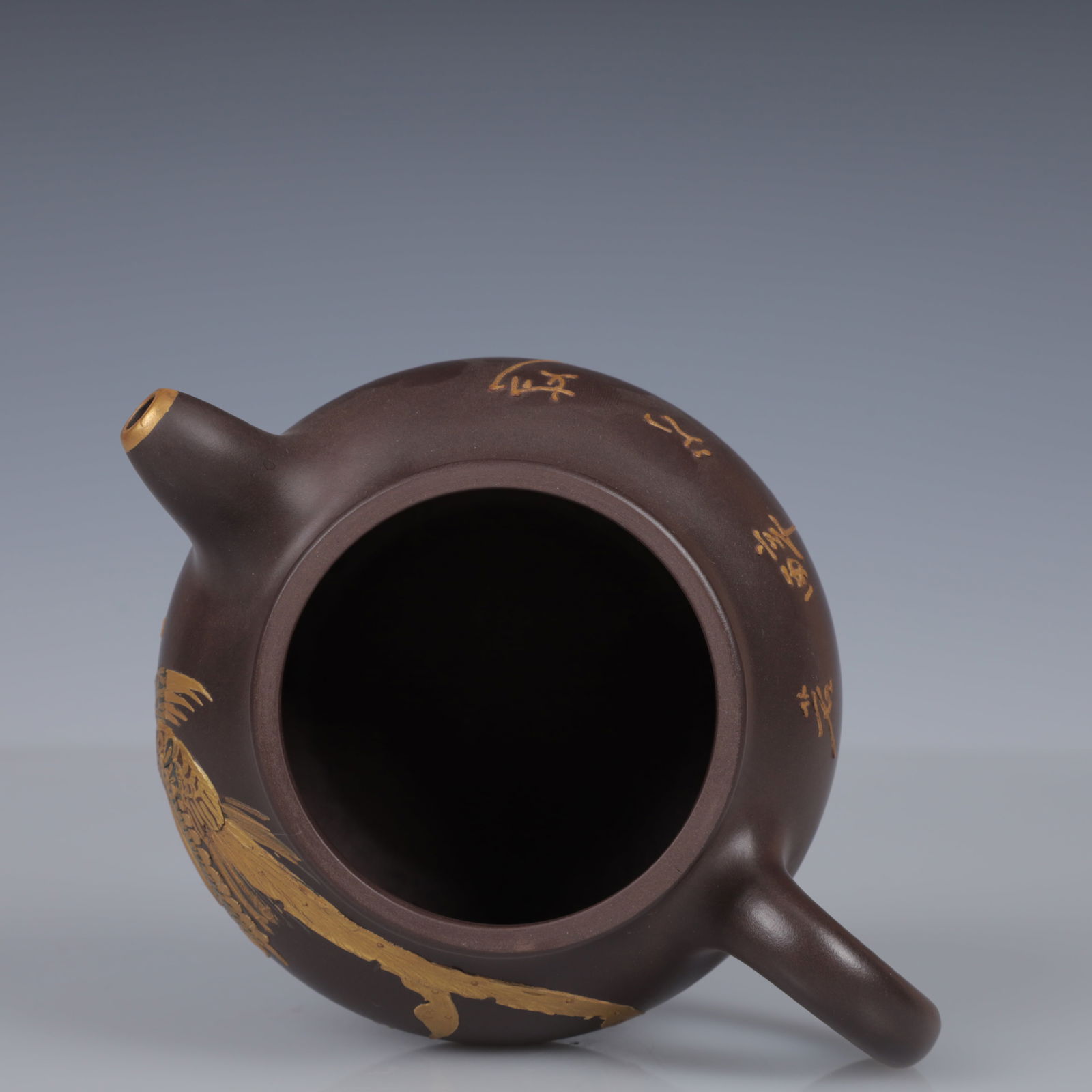 An Exquisite Purple Sands Phoenix Pattern Teapot - 10