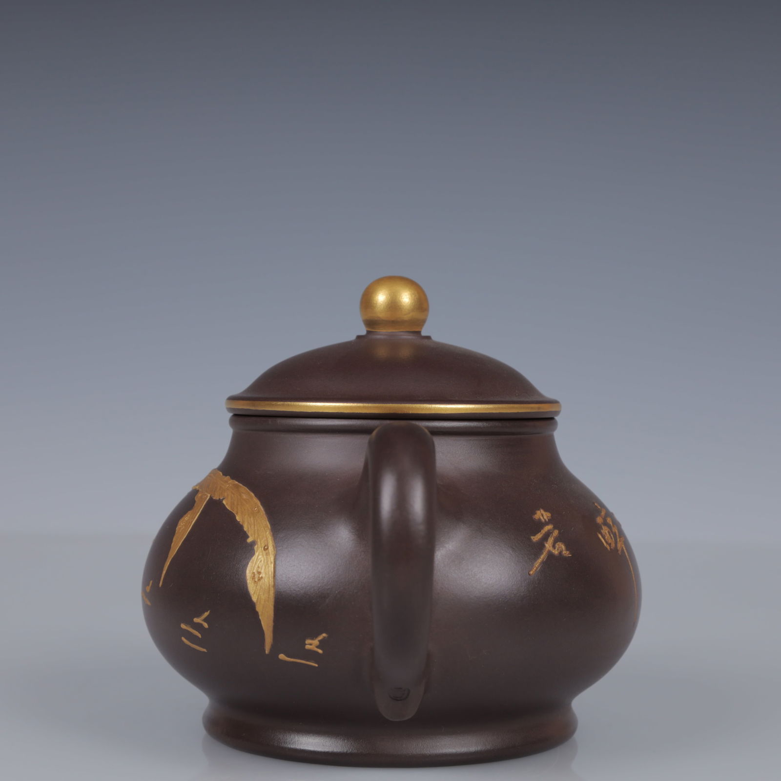 An Exquisite Purple Sands Phoenix Pattern Teapot - 7