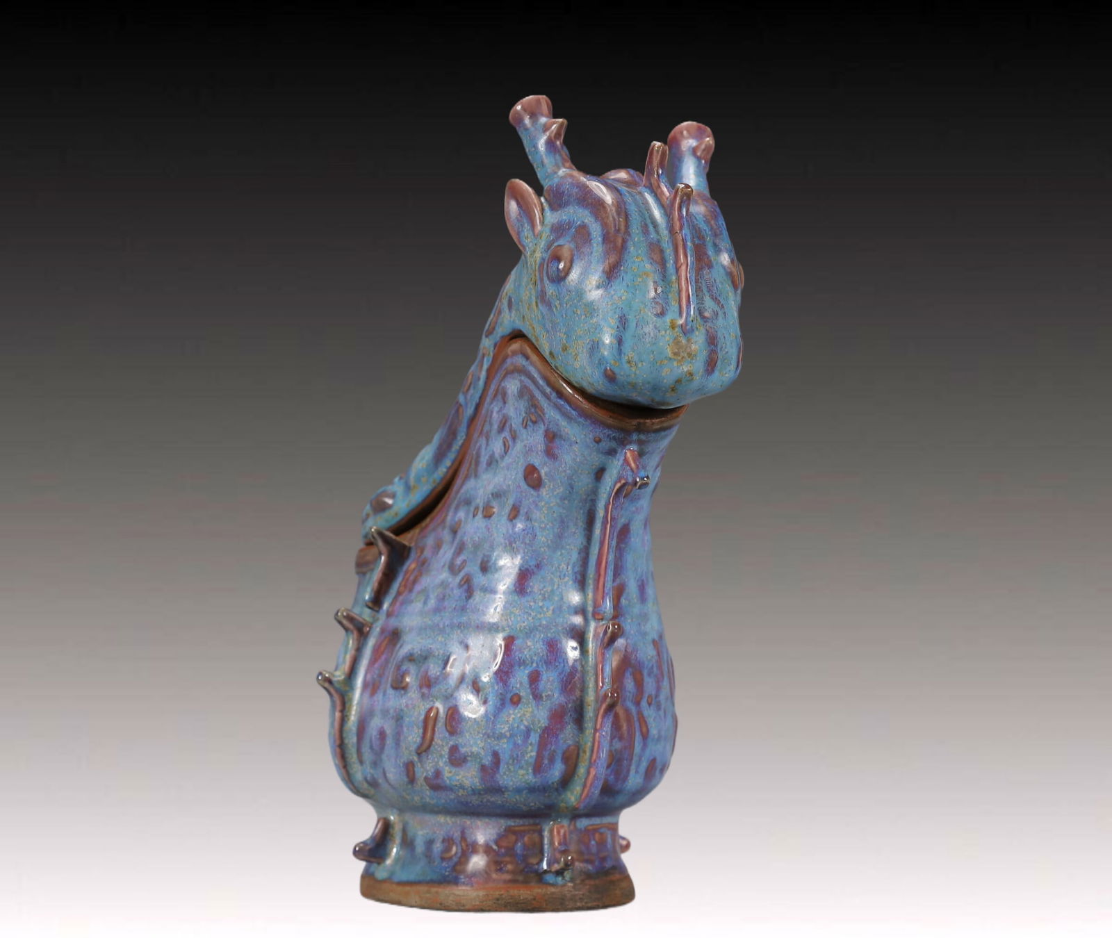 An Exquisite Jun yao Beast-Face Pattern Ewer - 4
