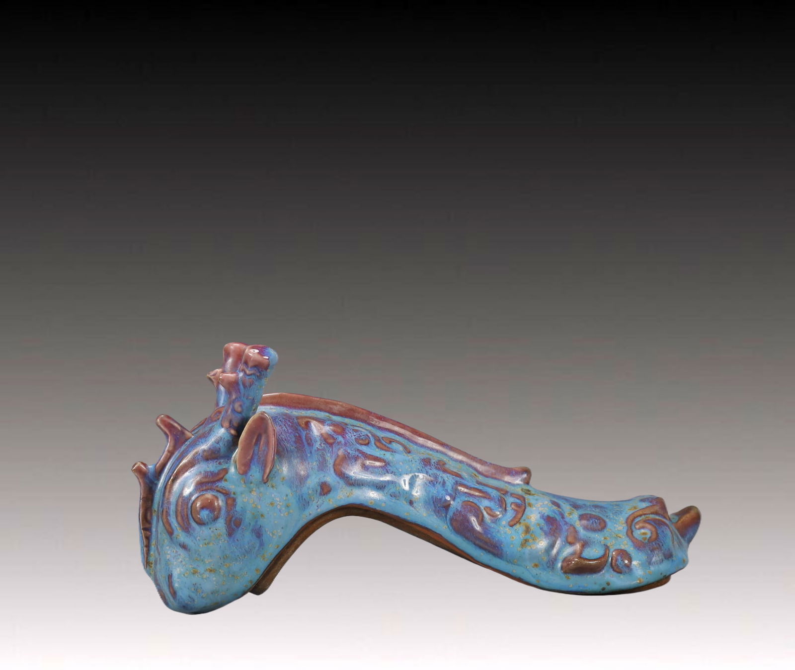 An Exquisite Jun yao Beast-Face Pattern Ewer - 6