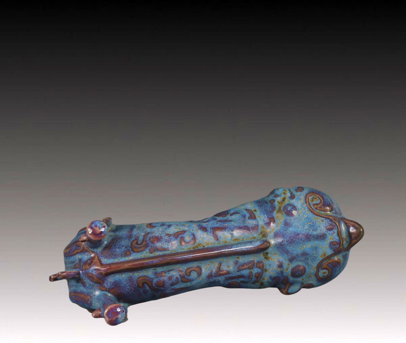 An Exquisite Jun yao Beast-Face Pattern Ewer - 7