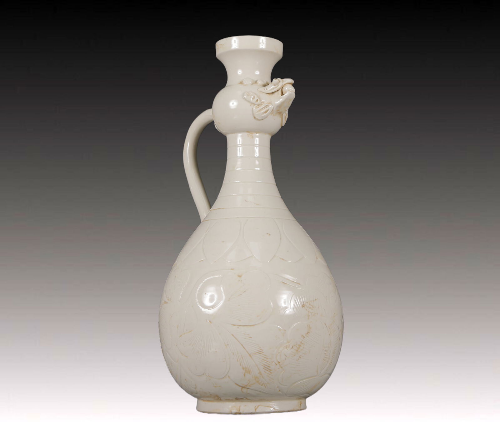 A Rare Ding yao Flower Pattern Ewer - 5